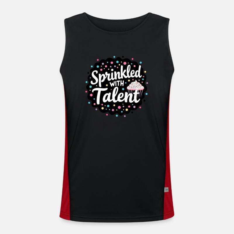 Junior Baking Candidate Young Chef Baking Men's Functional Contrast Tank Top 