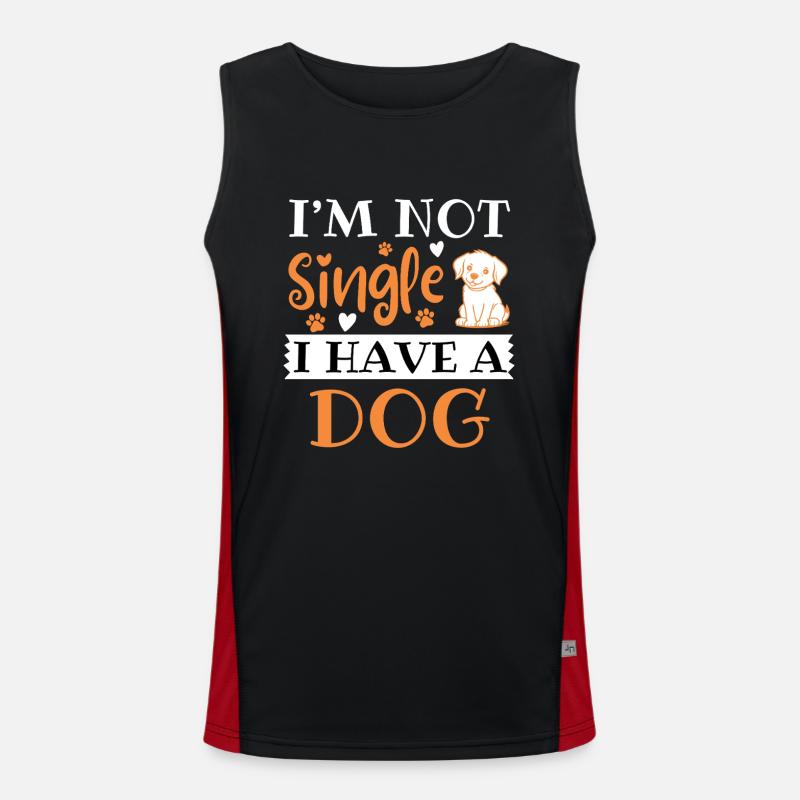 Hundehalter Lustiger Hunde Spruch Funktionelles Kontrast-Tank Top für Männer 