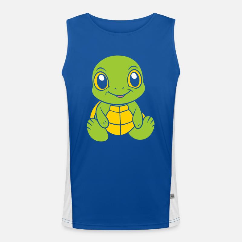 Schildkröte Funktionelles Kontrast-Tank Top für Männer 