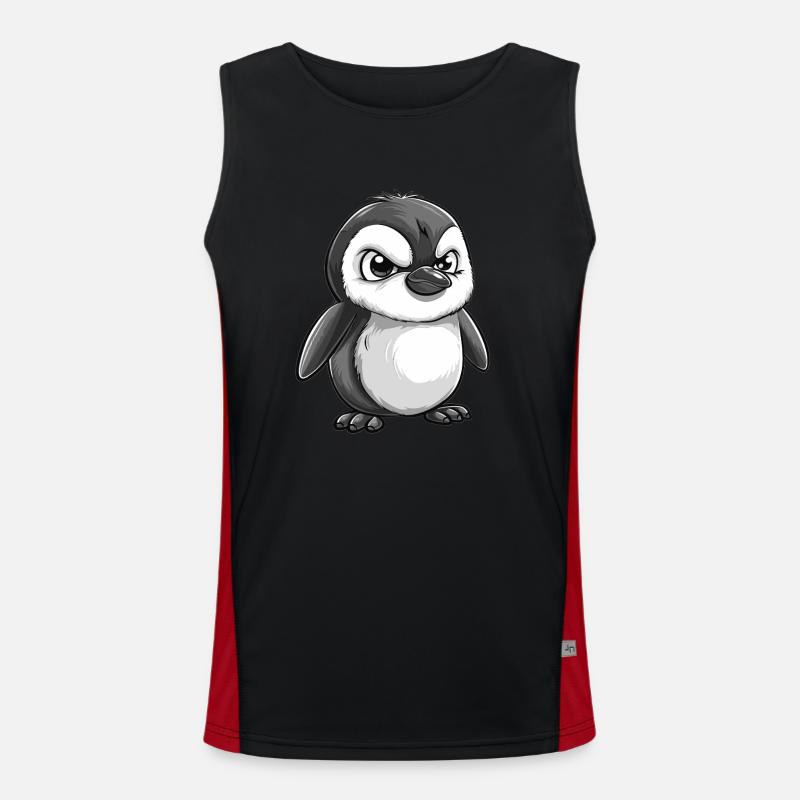 Grumpy Penguin Men's Functional Contrast Tank Top 