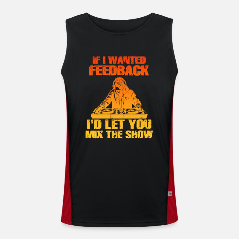 Wenn ich Feedback Sound Engineer wollte Funktionelles Kontrast-Tank Top für Männer 