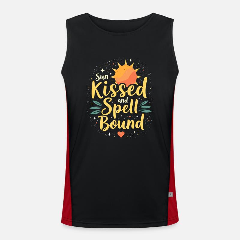 Summer Witches Beach Witch Aesthetic Sun Magic Men's Functional Contrast Tank Top 