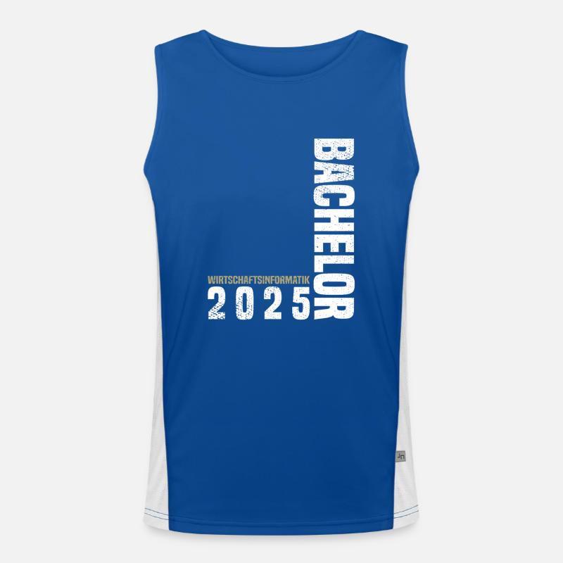 Bachelor Wirtschaftsinformatik Funktionelles Kontrast-Tank Top für Männer 