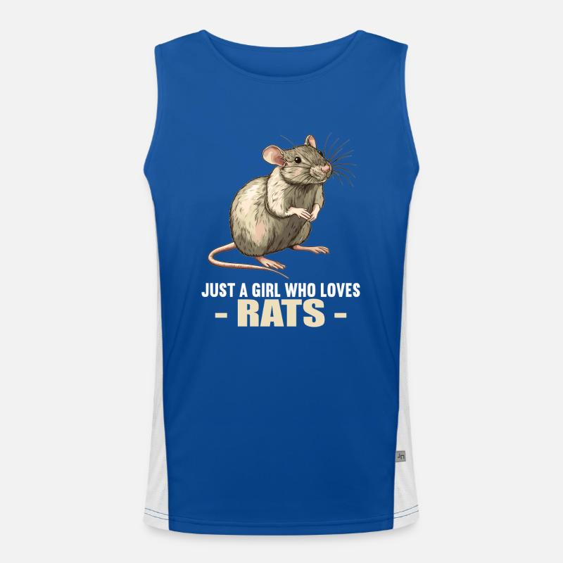 Ratten Ratte Funktionelles Kontrast-Tank Top für Männer 
