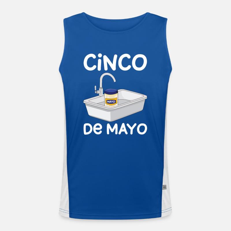 Cinco de Mayo Fun à l’évier Débardeur respirant contrasté Homme 
