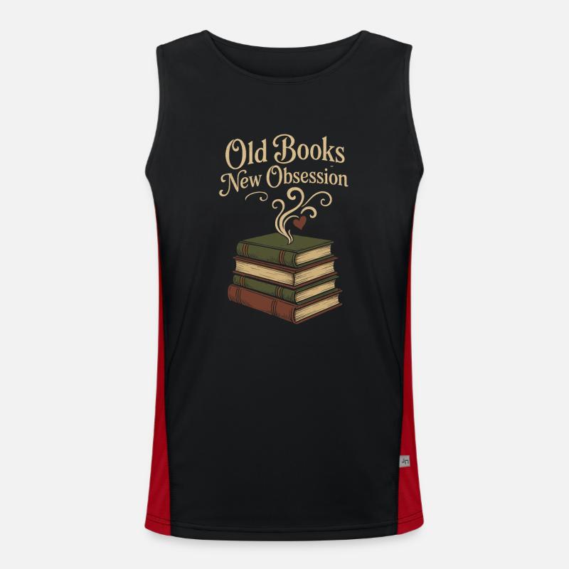 Buch Sniffer Reader -duftstolz Old Seiten Aroma Funktionelles Kontrast-Tank Top für Männer 