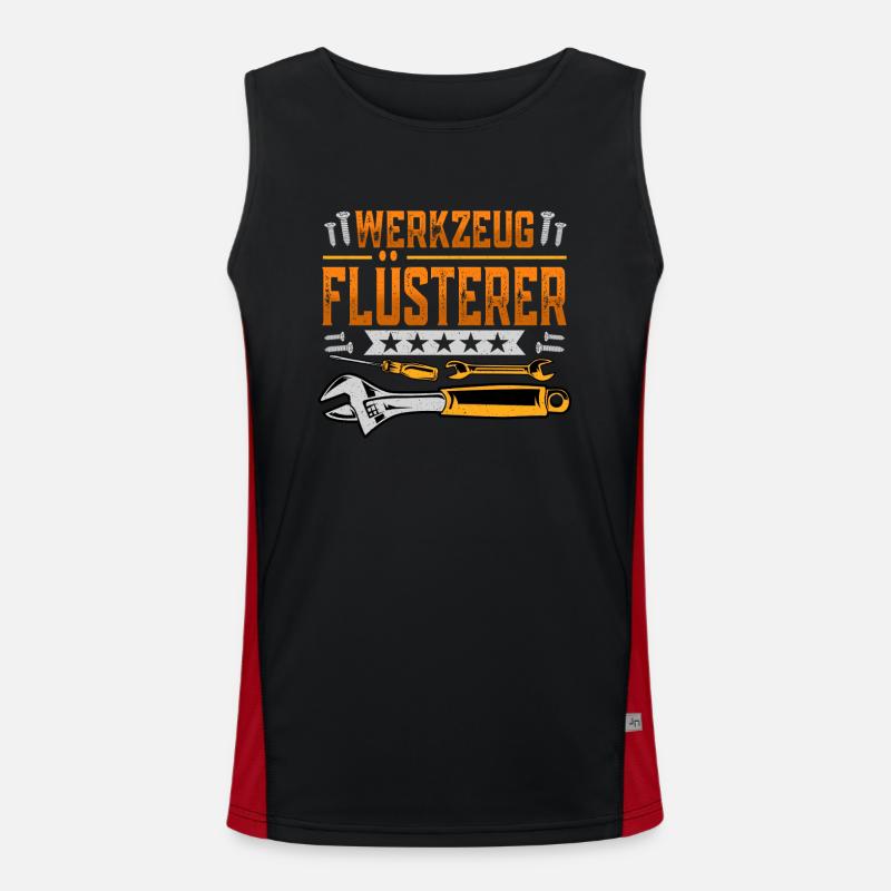 Werkzeug Flüsterer Handwerker Heimwerker Werkstatt Funktionelles Kontrast-Tank Top für Männer 