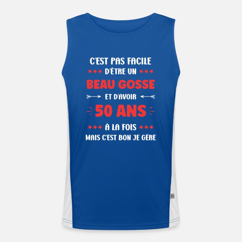 50 ANS Débardeur respirant contrasté Homme 