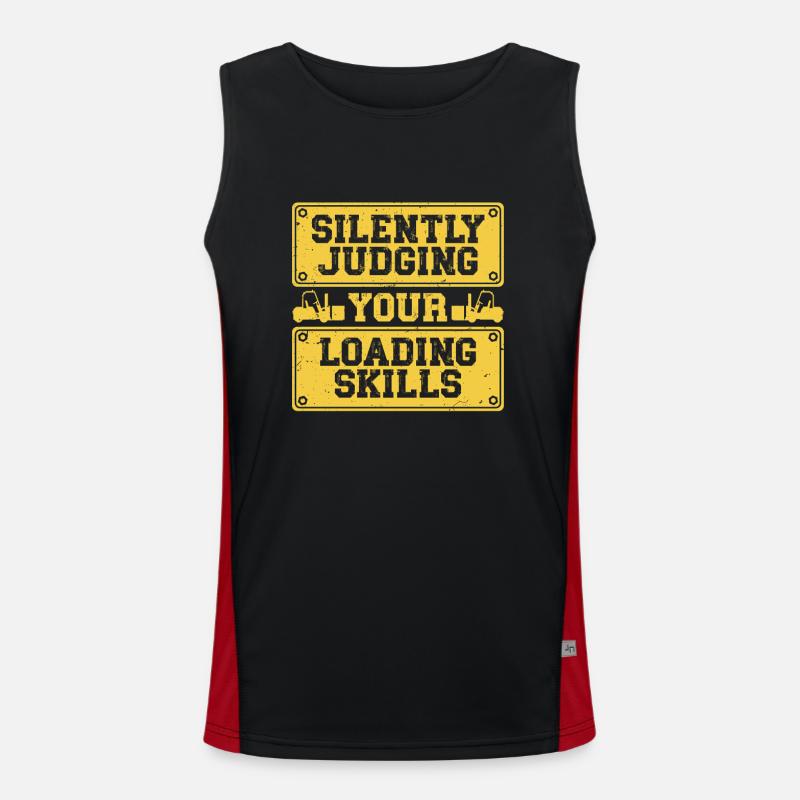 Dock Workers Silently Judging Your Loading Skills Men's Functional Contrast Tank Top 