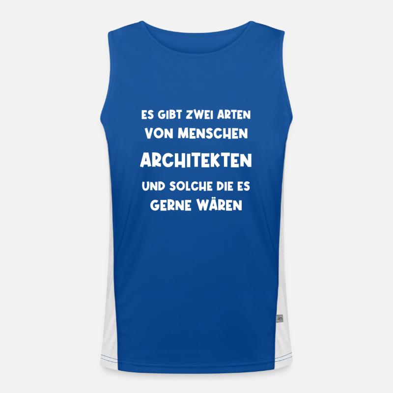 Architect Engineer Architecture Architecture Student Men's Functional Contrast Tank Top 