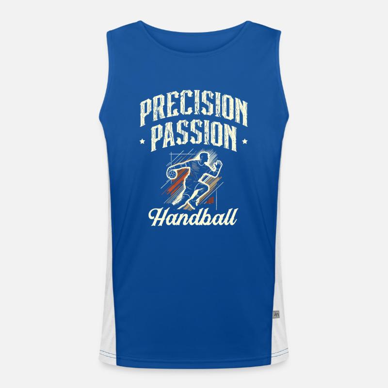 Precision Passion Handball Sportler Funktionelles Kontrast-Tank Top für Männer 