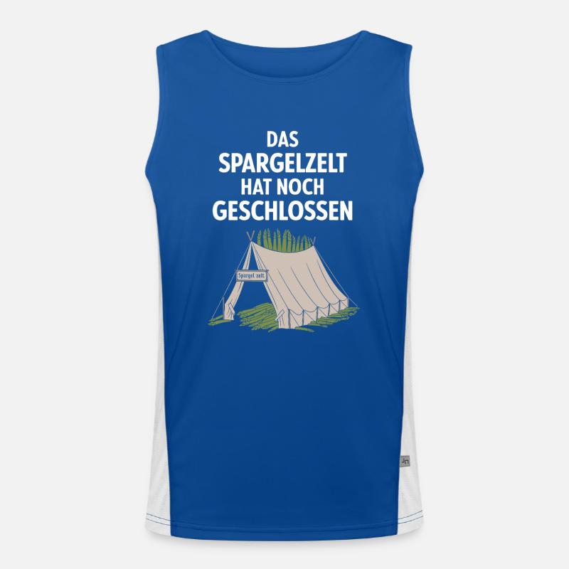 Das Spargelzelt Hat Noch Geschlossen Funktionelles Kontrast-Tank Top für Männer 