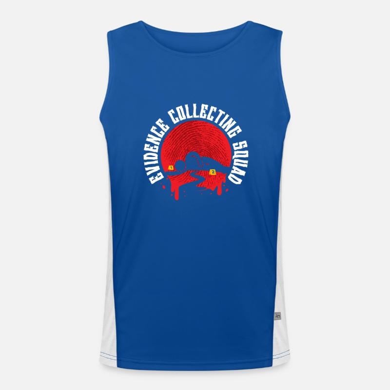 Forensik Forensiker Evidence Collecting Squad Funktionelles Kontrast-Tank Top für Männer 