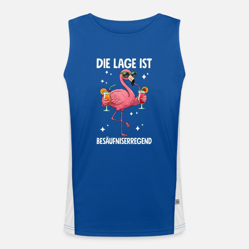 The situation is drunkenness Men's Functional Contrast Tank Top 