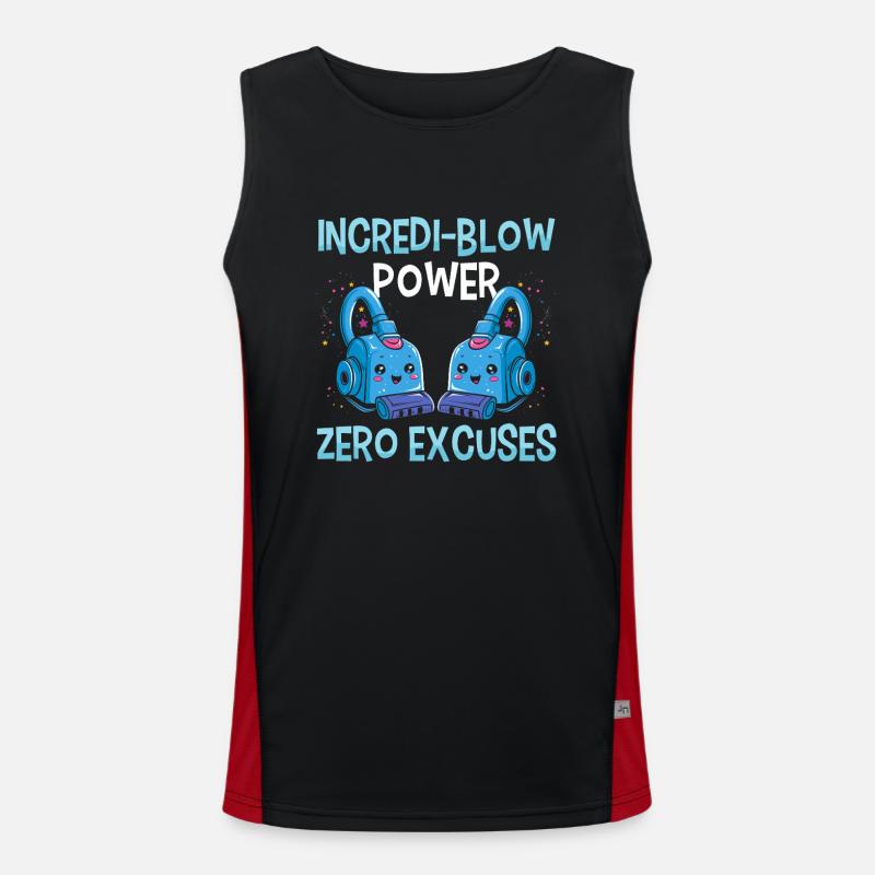 Cleaning Lover Cleaner Men's Functional Contrast Tank Top 