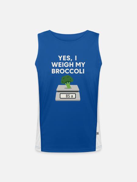 Prepared Squad Meal Planner Food Organization - Men's Functional Contrast Tank Top  - royal/white - Front