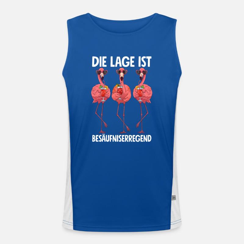 Die Lage Ist Besäufniserregend Funktionelles Kontrast-Tank Top für Männer 