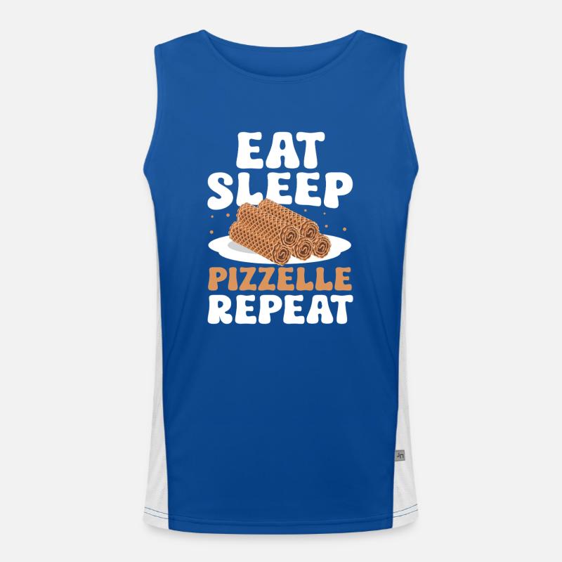 Pizzelle Waffel - Italienische Waffeln Funktionelles Kontrast-Tank Top für Männer 