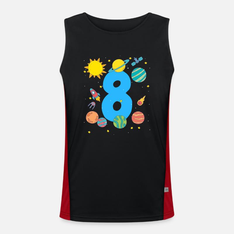 Aventure spatiale huit Débardeur respirant contrasté Homme 