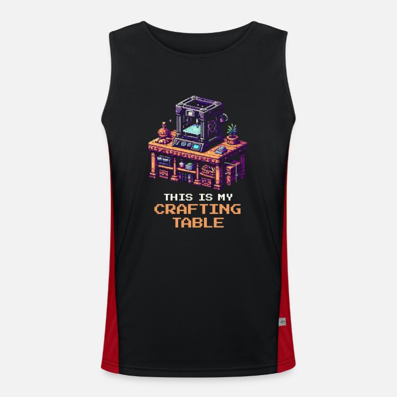 3D Printing Crafting Table | Print Bed Setup Men's Functional Contrast Tank Top 