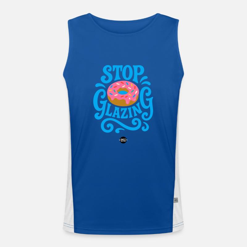 Stop Glazing Men's Functional Contrast Tank Top 