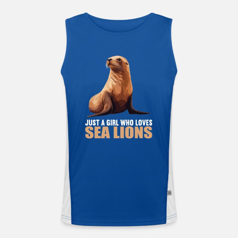 Seelöwen Seelöwe Funktionelles Kontrast-Tank Top für Männer 
