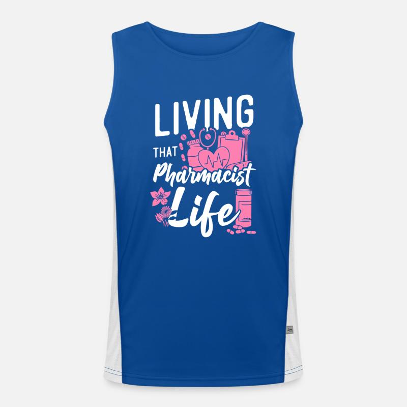 Pharmacy Tech Technician Funktionelles Kontrast-Tank Top für Männer 