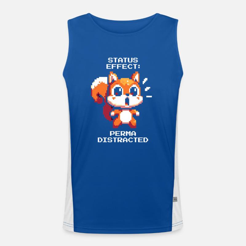 État de distraction : Persistant | TDAH Stimulus Chaos Débardeur respirant contrasté Homme 