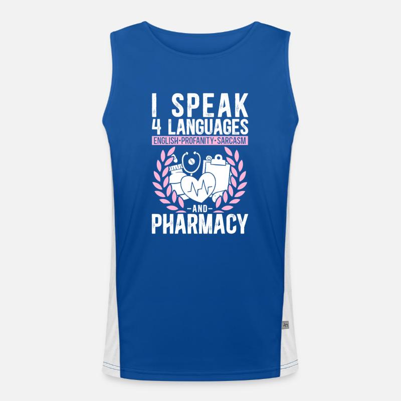 Pharmacy Tech Technician Funktionelles Kontrast-Tank Top für Männer 