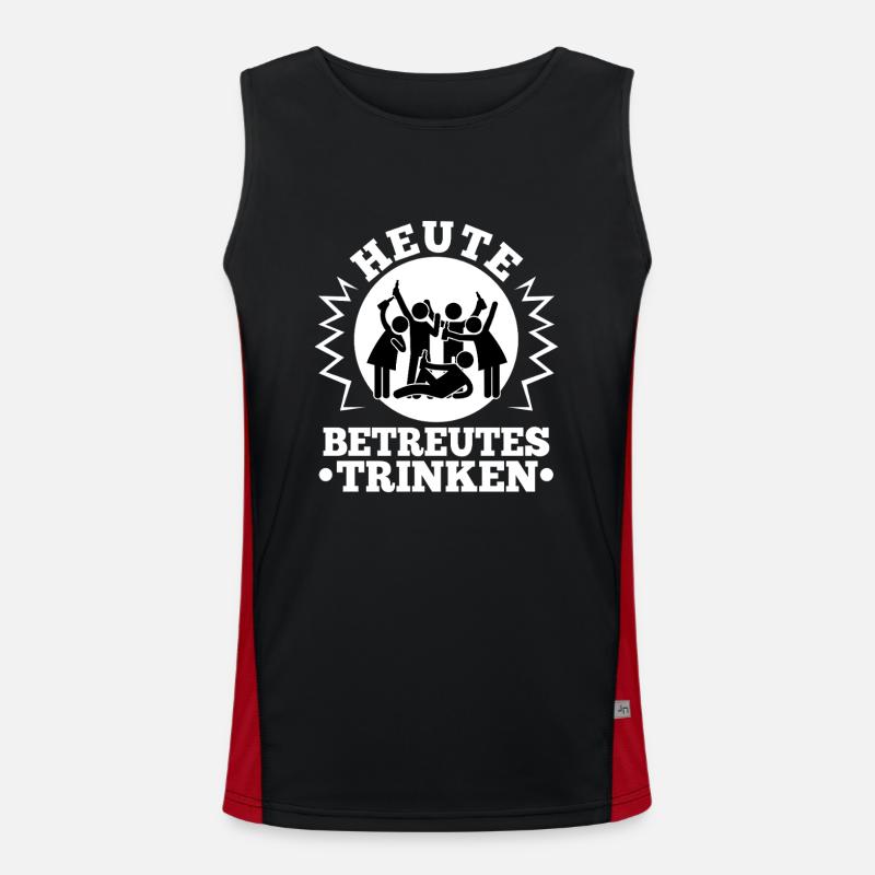 Today's supervised drinking Men's Functional Contrast Tank Top 
