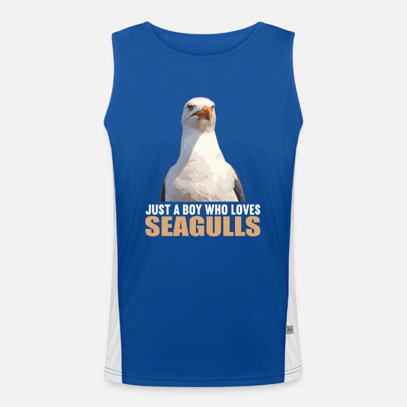 Möwen Möwe Funktionelles Kontrast-Tank Top für Männer 