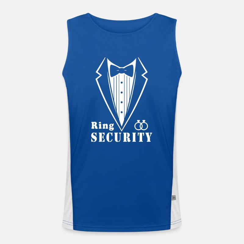 Ring Security Suit Men's Functional Contrast Tank Top 
