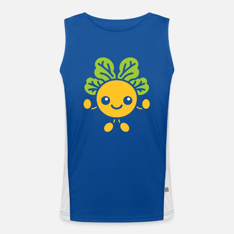 Kichererbse Funktionelles Kontrast-Tank Top für Männer 