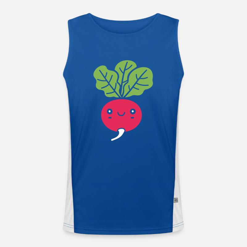 Radieschen Funktionelles Kontrast-Tank Top für Männer 