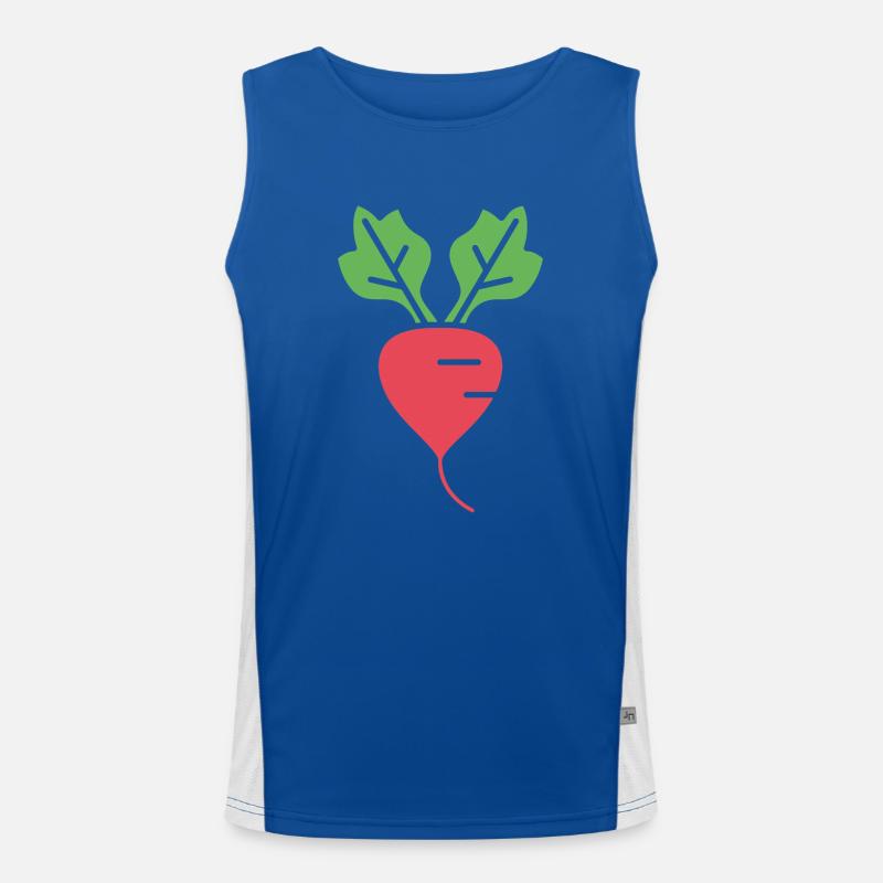 Radieschen Funktionelles Kontrast-Tank Top für Männer 