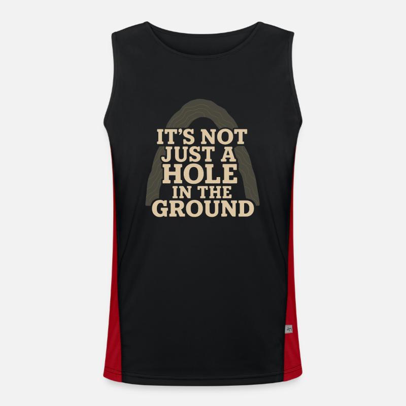 Speleology Cave Science Caving Student Geology Men's Functional Contrast Tank Top 