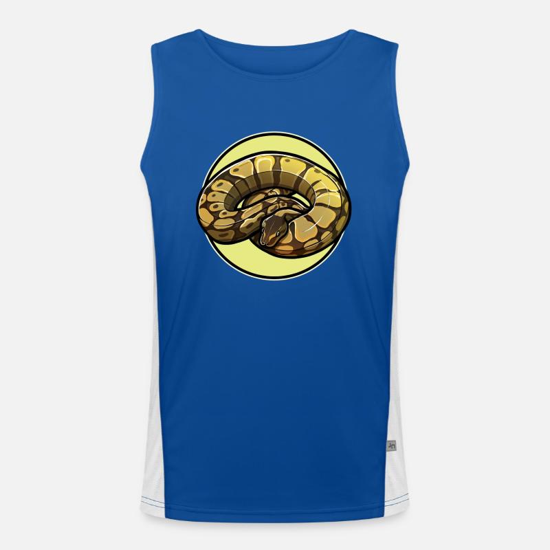 Ball Python Roi Python Roi Python Débardeur respirant contrasté Homme 