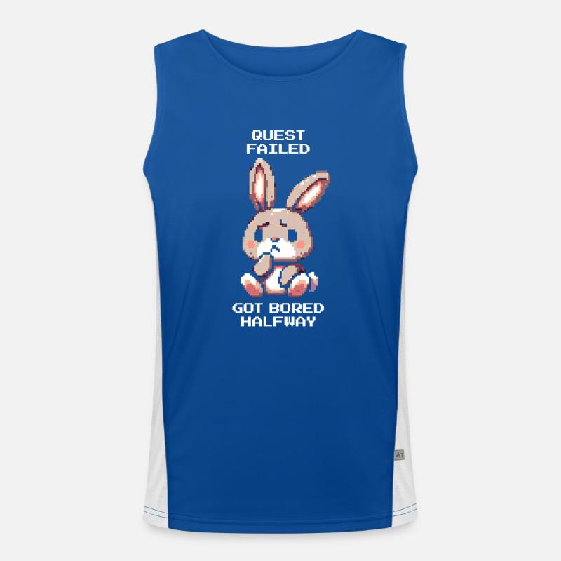 Aufgabe abgebrochen | ADHS Langeweile-Debuff Funktionelles Kontrast-Tank Top für Männer 