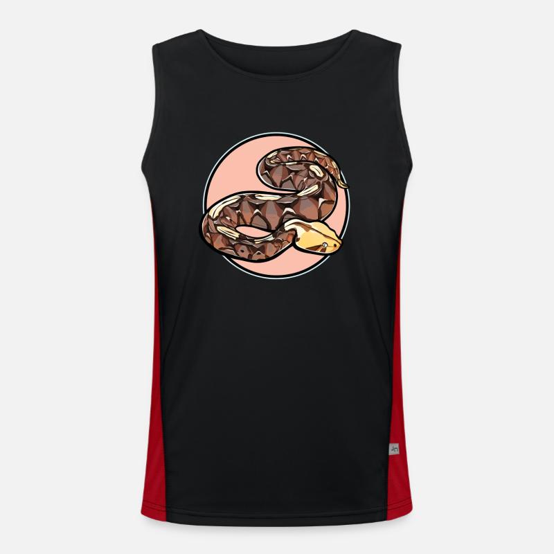 Gabon Vipers Gabon Vipers - Men's Functional Contrast Tank Top  - black/red