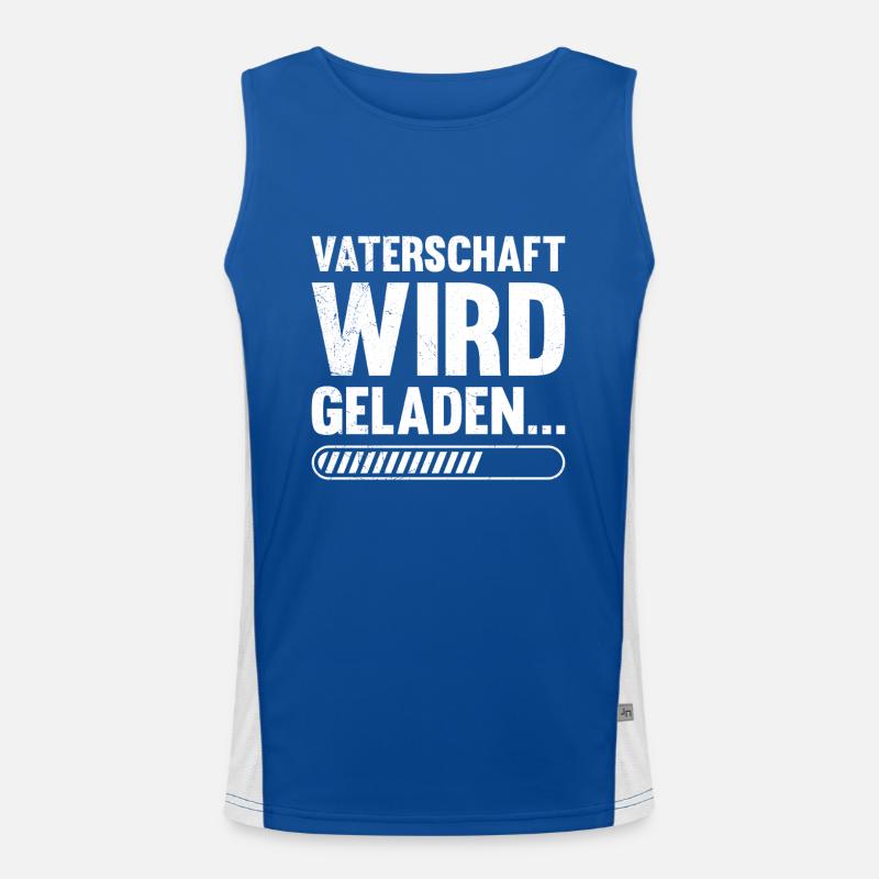 VATERSCHAFT WIRD GELADEN Lustiges Funktionelles Kontrast-Tank Top für Männer 