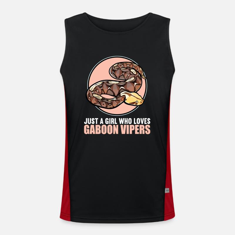 Gabon Vipers Gabon Vipers - Men's Functional Contrast Tank Top  - black/red