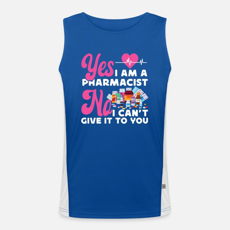 Pharmacy Tech Technician Funktionelles Kontrast-Tank Top für Männer 