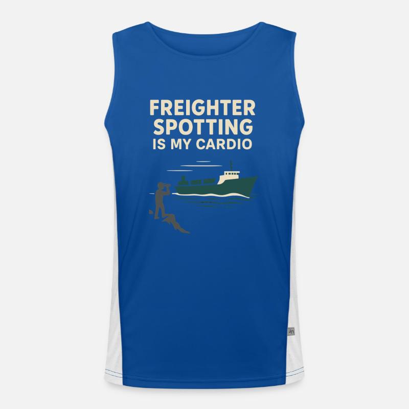 Schiff-sichtgerät Containerschiff Frachtschiff Funktionelles Kontrast-Tank Top für Männer 