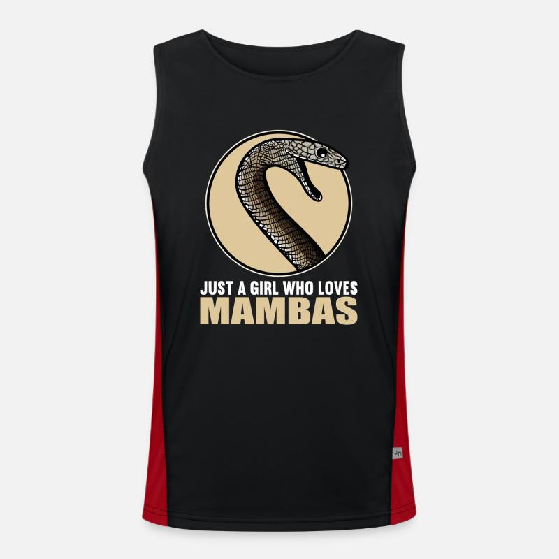 Mambas Mamba - Men's Functional Contrast Tank Top  - black/red