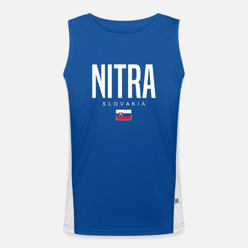 Nitra Slowakei Funktionelles Kontrast-Tank Top für Männer 