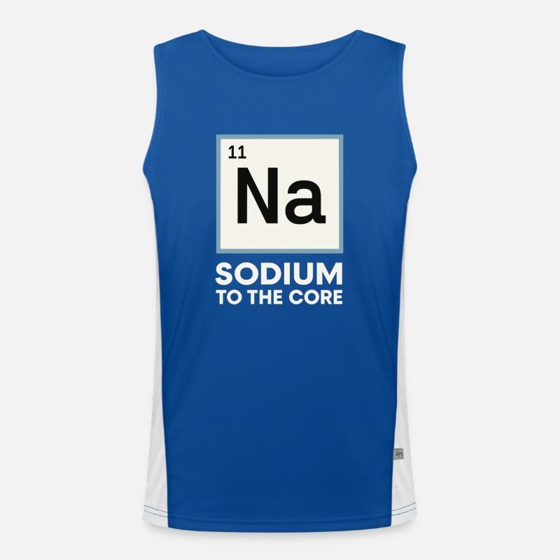 Salt Lover Sodium Dependent Nacl Meme Men's Functional Contrast Tank Top 