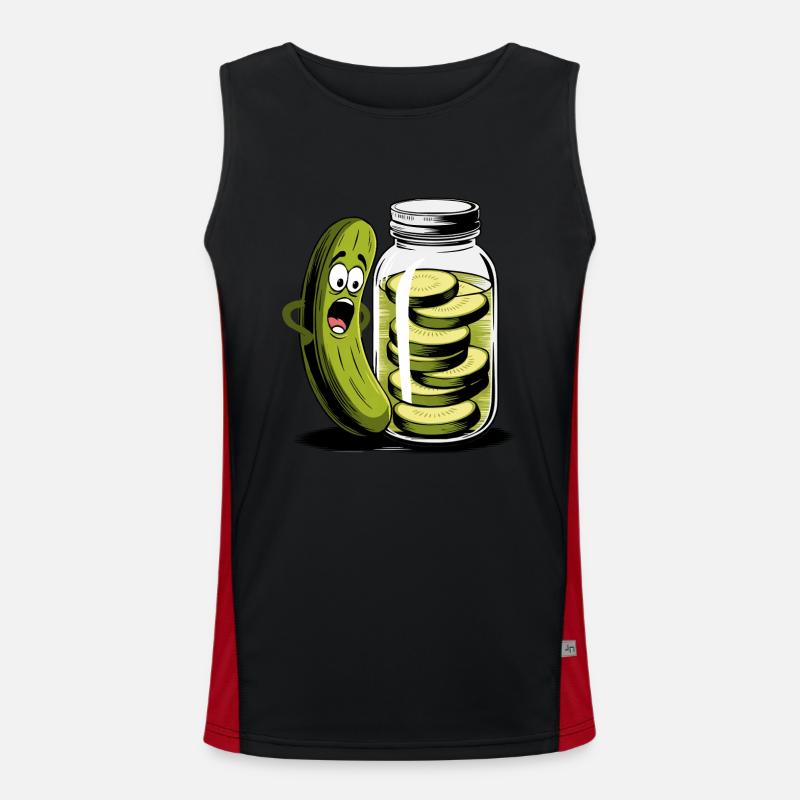 Concombre Concombre Pot Débardeur respirant contrasté Homme 