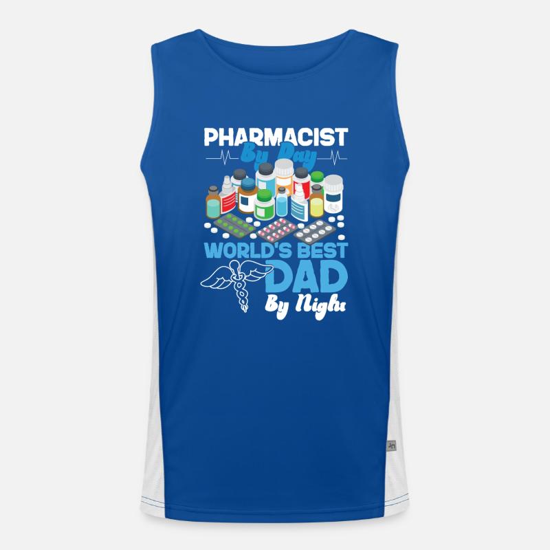 Pharmacy Tech Technician Funktionelles Kontrast-Tank Top für Männer 