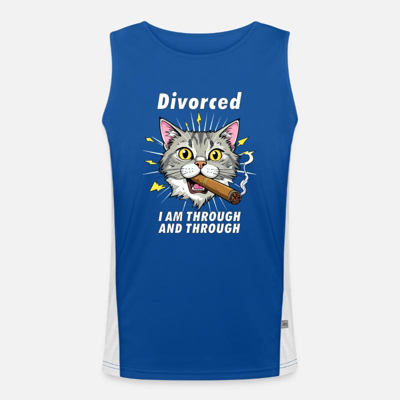 CAT Cigar Divorced Men's Functional Contrast Tank Top 
