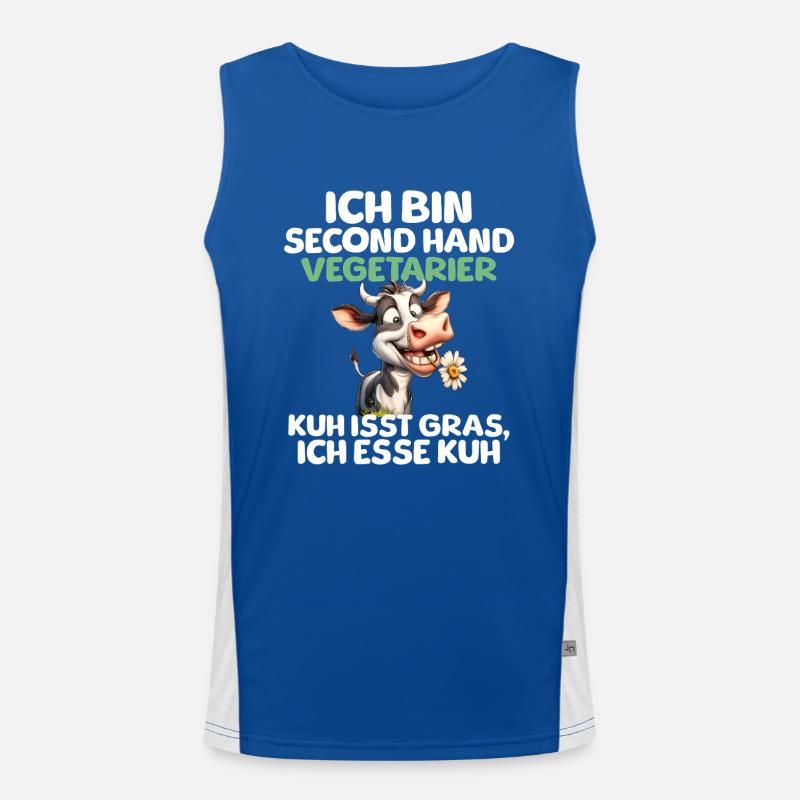 Second Hand Vegetarian Men's Functional Contrast Tank Top 